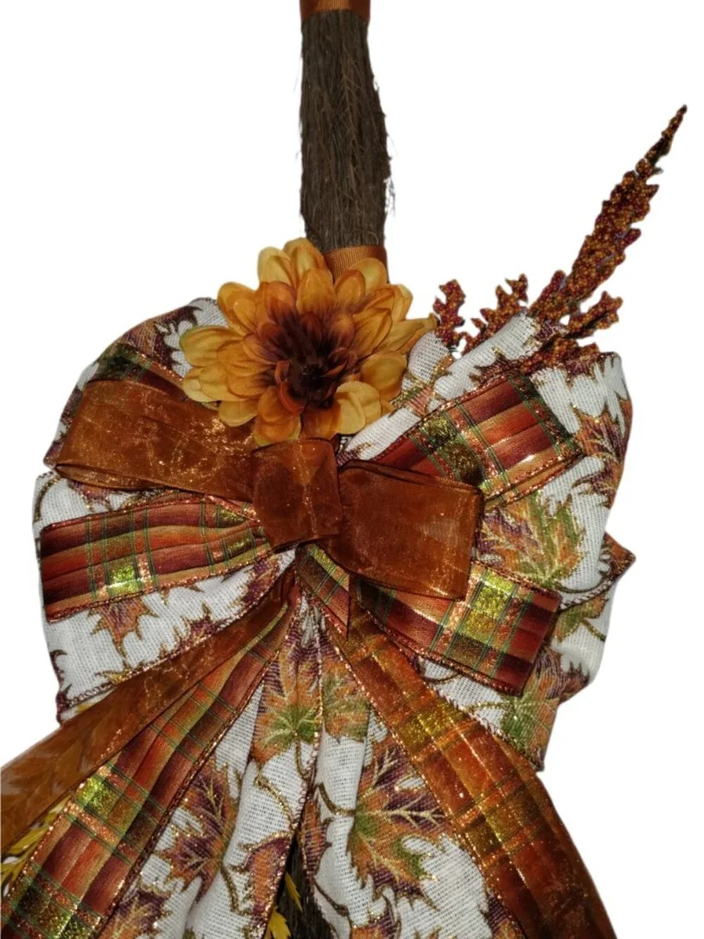 Fall Broom Wreath